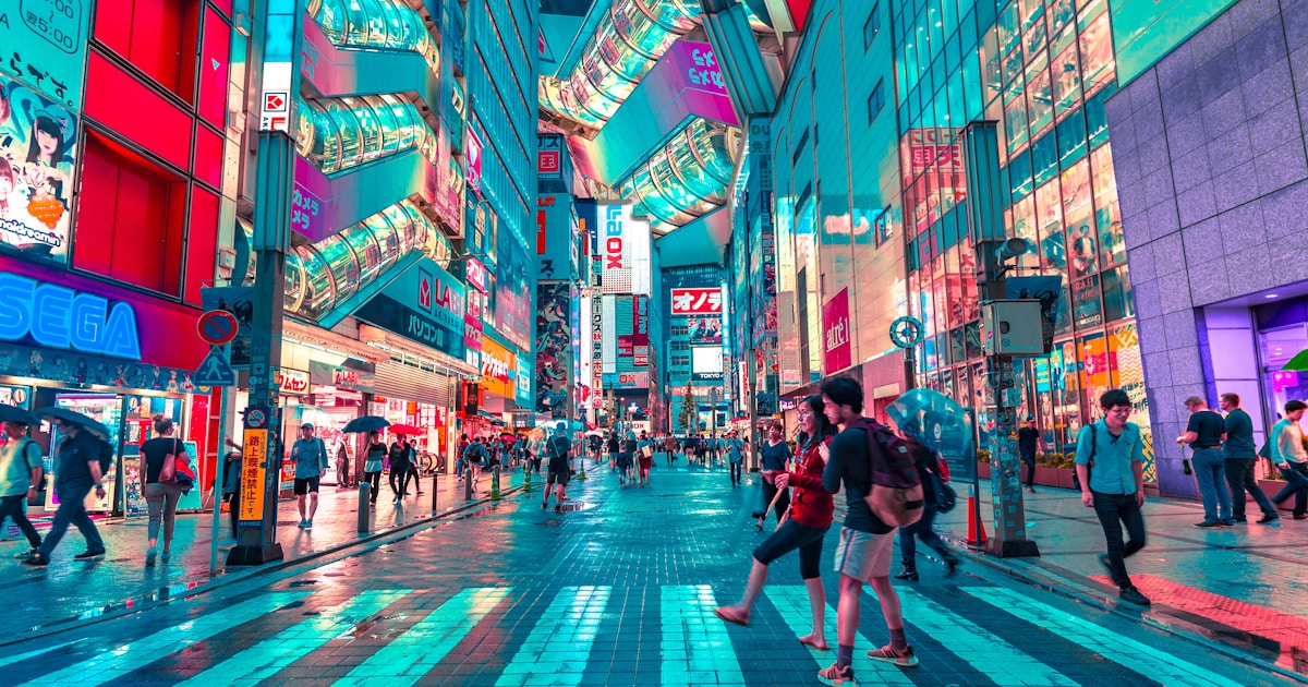 Budget travel Tokyo Japan street
