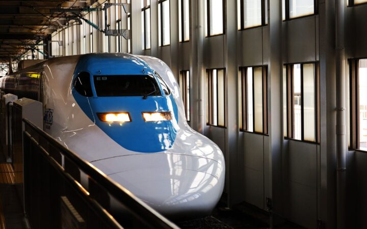700 series Hikari Rail Star Shinkansen at Hiroshima Station, Japan