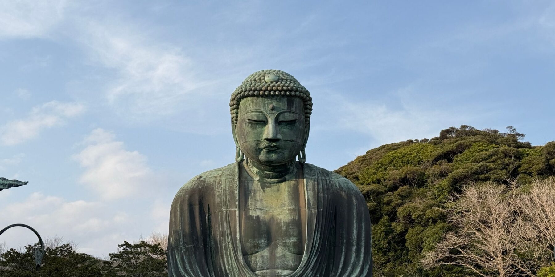 Great Buddha of Kamakura at Kotoku-in Temple on a sunny day, Kanagawa, Japan